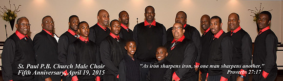 St. Paul Male Choir 2015 bookmarks